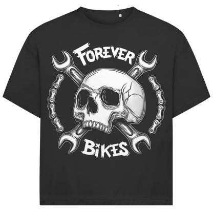 Jack &amp; Jones Herren T-Shirt Forever Bikes Skull Biker Oversized
