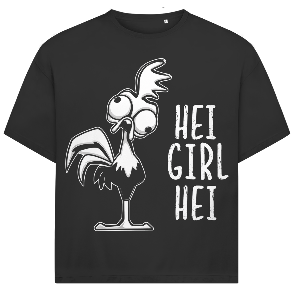 Jack &amp; Jones Herren T-Shirt Hei Girl Hei Huhn Oversized