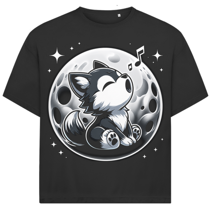 Jack &amp; Jones Herren T-Shirt Wolf Welpe Mond Oversized