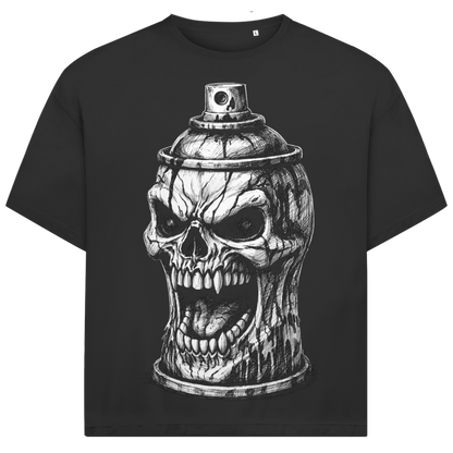 Jack &amp; Jones Herren T-Shirt Totenkopf Spraydose Graffiti Oversized