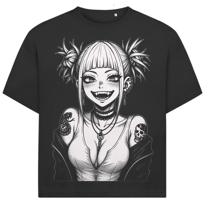 Jack &amp; Jones Herren T-Shirt Punk Anime Vampir Gothic Oversized