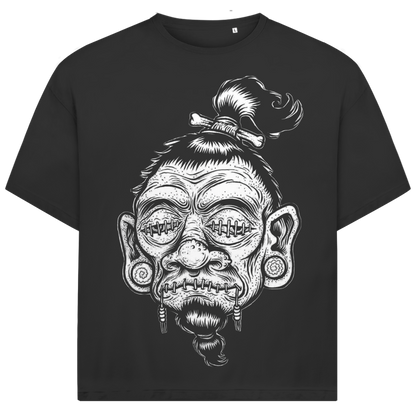 Jack &amp; Jones Herren T-Shirt Voodoo Kopf Horror Oversized
