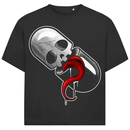 Jack &amp; Jones Herren T-Shirt Totenkopf Kapsel Horror Oversized