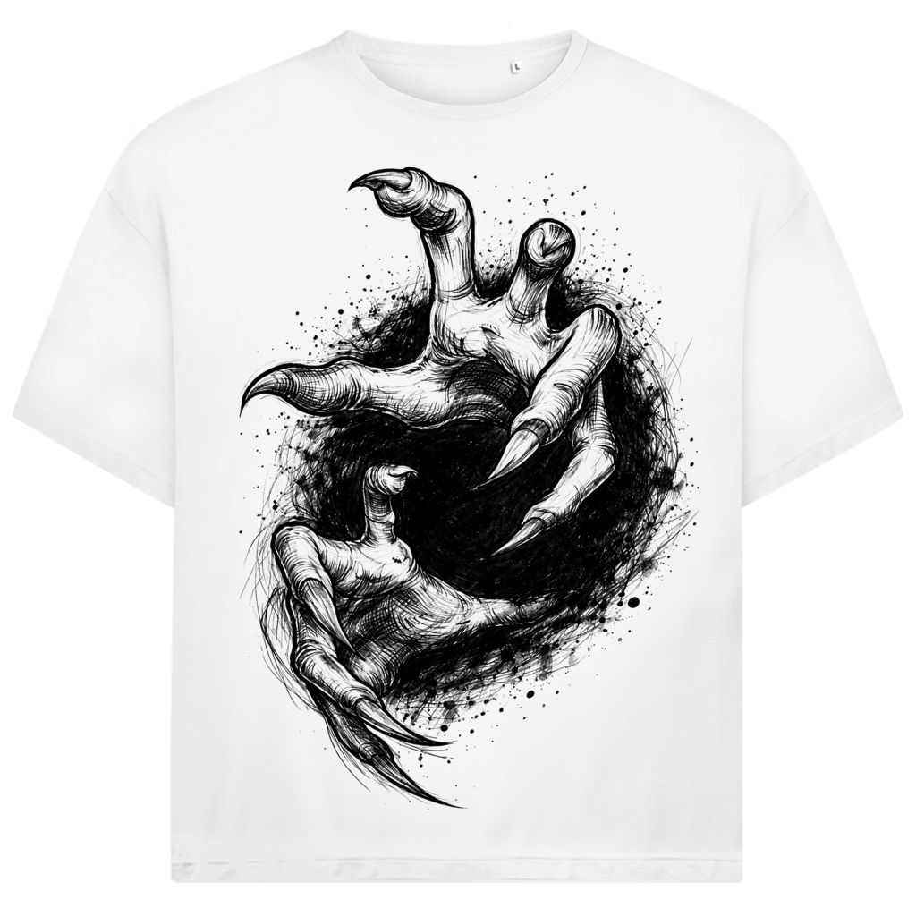 Jack &amp; Jones Herren T-Shirt Dämonische Klauen Horror Oversized
