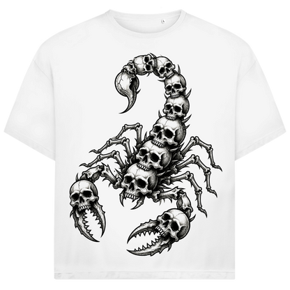 Jack &amp; Jones Herren T-Shirt Skorpion Totenköpfe Gothic Oversized