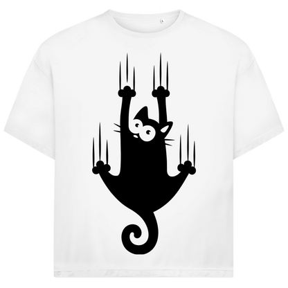 Jack &amp; Jones Herren T-Shirt Kletternde Katze Krallen Oversized