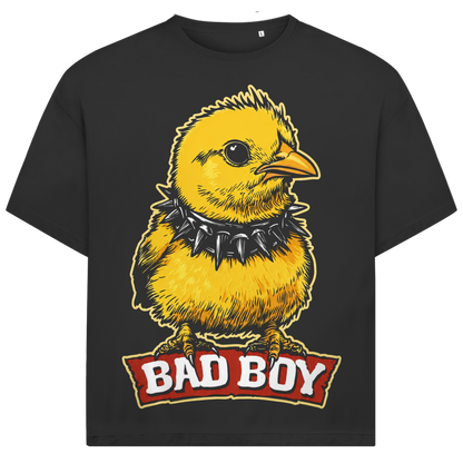 Jack &amp; Jones Herren T-Shirt Bad Boy Küken Nietenhalsband Oversized