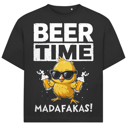 Jack &amp; Jones Herren T-Shirt Beer Time Madafakas Küken Oversized