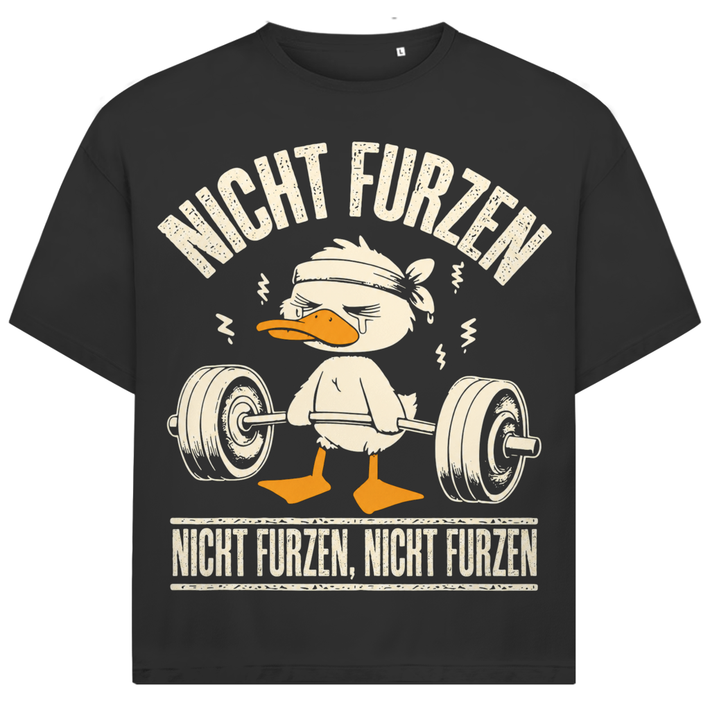 Jack &amp; Jones Herren T-Shirt Nicht Furzen Fitness Ente Oversized