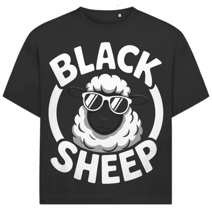 Jack &amp; Jones Herren T-Shirt Black Sheep Schaf Sonnenbrille Oversized