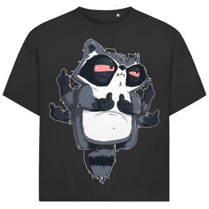 Jack &amp; Jones Herren T-Shirt Waschbär Mittelfinger Oversized