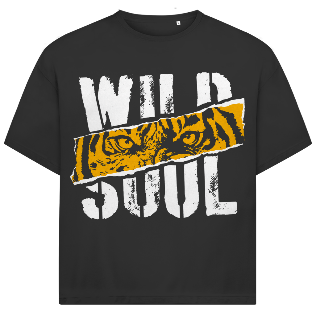 Jack &amp; Jones Herren T-Shirt Wild Soul Tiger Eyes Oversized