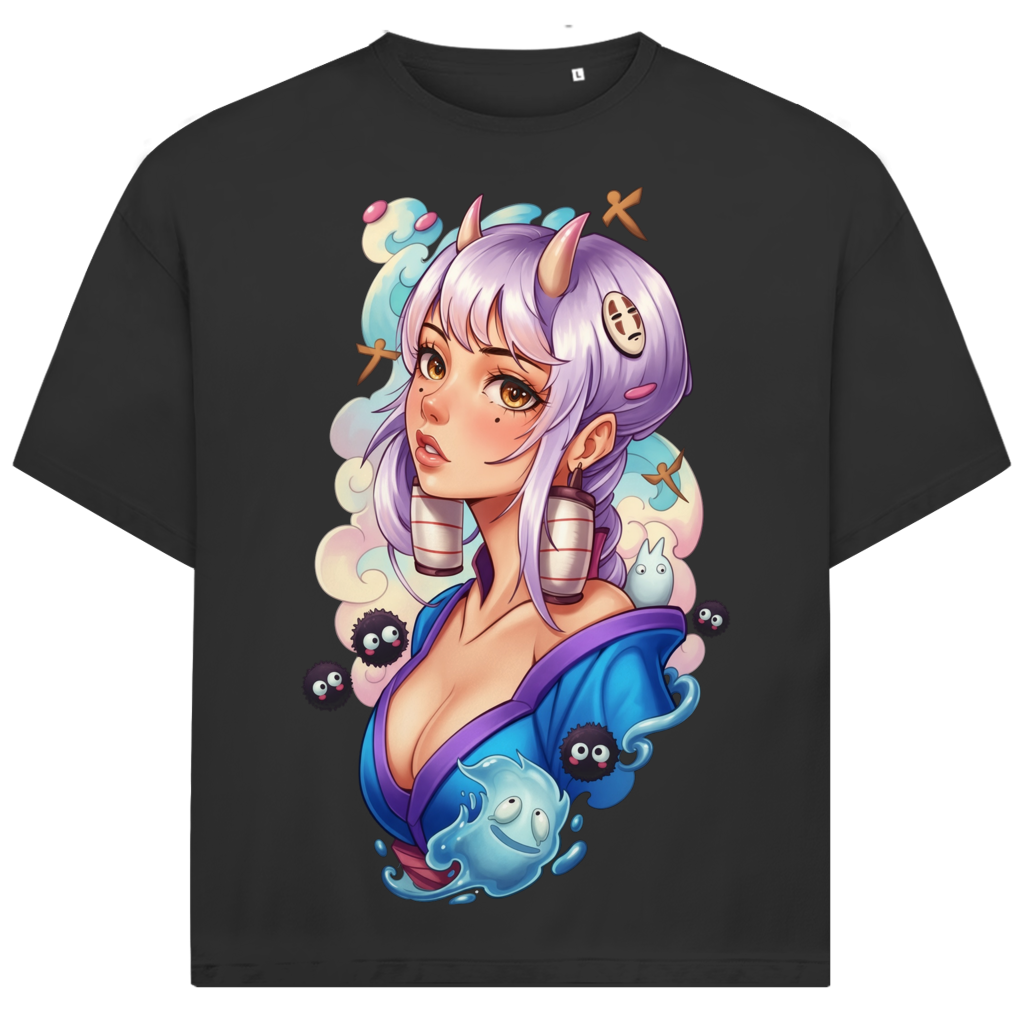 Jack &amp; Jones Herren T-Shirt Anime Oni Kimono Geist Oversized