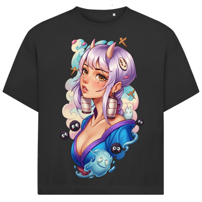 Jack &amp; Jones Herren T-Shirt Anime Oni Kimono Geist Oversized