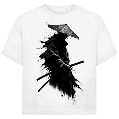 Jack &amp; Jones Herren T-Shirt Dunkler Ronin Strohhut Katana Oversized
