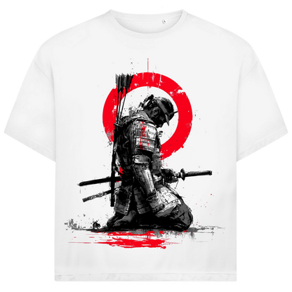 Jack &amp; Jones Herren T-Shirt Knieender Samurai Pfeile Rote Sonne Oversized