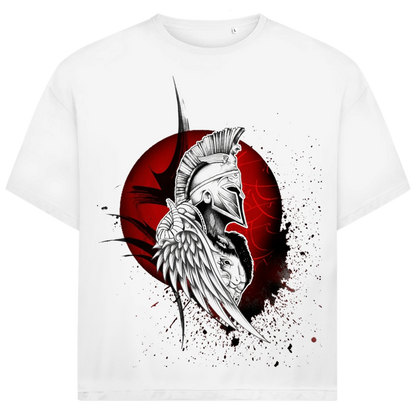 Jack &amp; Jones Herren T-Shirt Spartaner Helm Flügel Rote Sonne Oversized