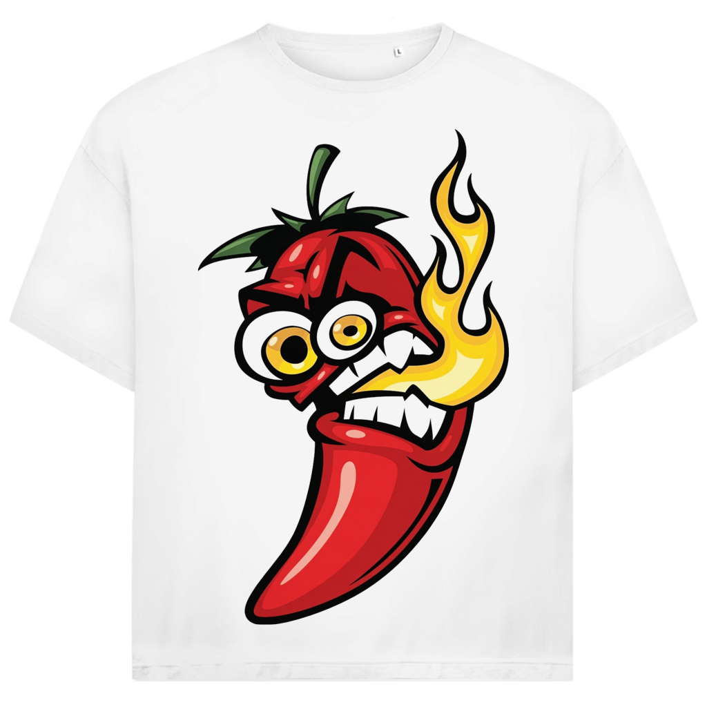Jack &amp; Jones Herren T-Shirt Chili Feuer Dämonenfrucht Oversized