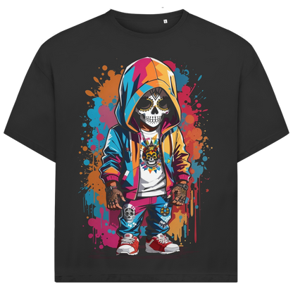 Jack &amp; Jones Herren T-Shirt Neon Skull Street Kid Oversized