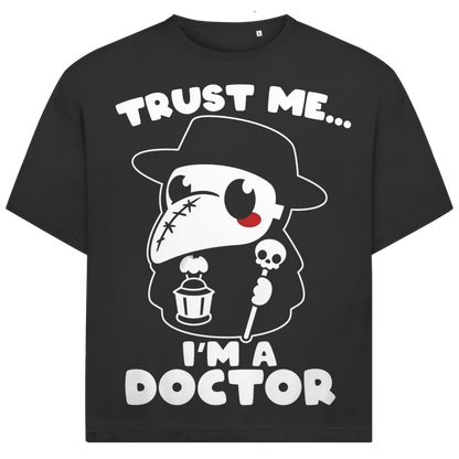 Jack &amp; Jones Herren T-Shirt Trust Me I’m a Doctor Plague Mask Oversized