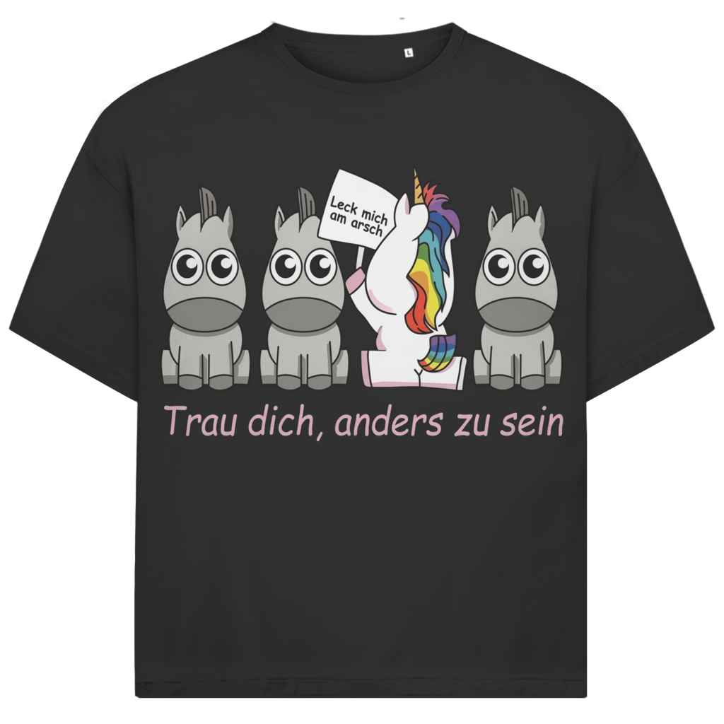 Jack &amp; Jones Herren T-Shirt Freches Einhorn Trau dich anders zu sein