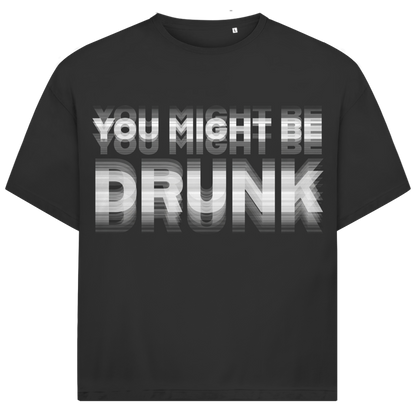 Jack &amp; Jones Herren T-Shirt You Might Be Drunk Glitch Typo Oversized