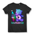 Saufbärchi Damen Shirt Lustiges Glücksbärchi Party Feier Trink Funshirt Black