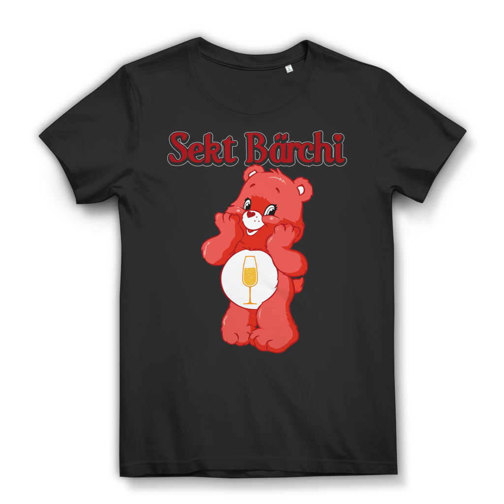 Sekt Bärchi - Glücksbärchi - Damen Premium Bio T-Shirt Black