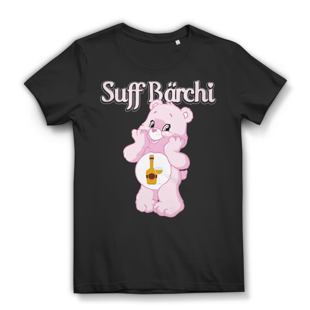Suff Bärchi - Glücksbärchi - Damen Premium Bio T-Shirt Black