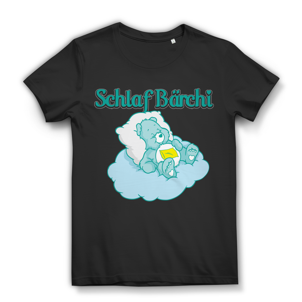 Schlaf Bärchi - Glücksbärchi - Damen Premium Bio T-Shirt Black