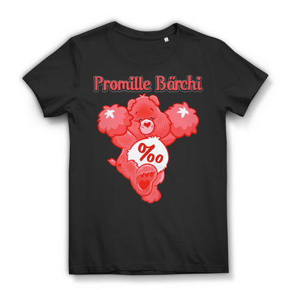 Promille Bärchi - Glücksbärchi - Damen Premium Bio T-Shirt Black