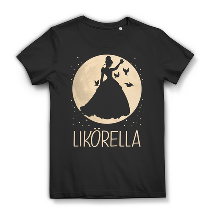Likörella Cinderella Mond Prinzessin - Damen Premium Bio T-Shirt Black