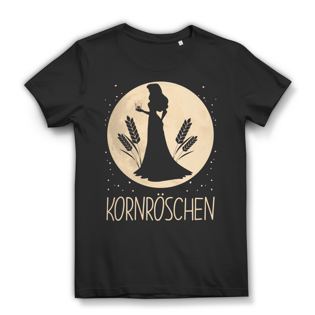 Kornröschen Dornröschen Mond Prinzessin - Damen Premium Bio T-Shirt Black