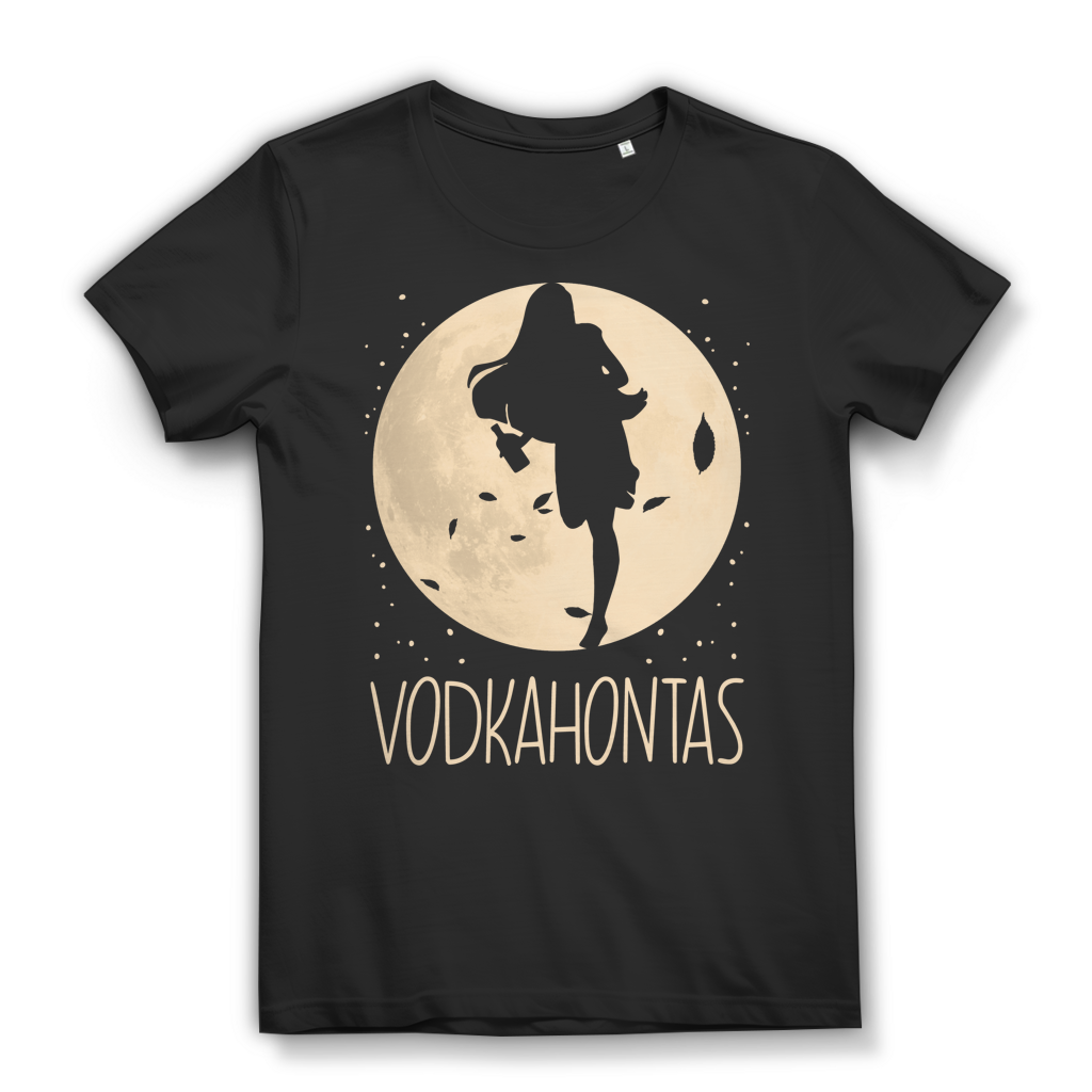 Vodkahontas Pocahontas Mond Prinzessin - Damen Premium Bio T-Shirt Black