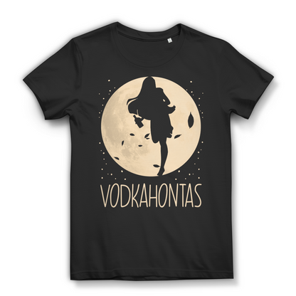 Vodkahontas Pocahontas Mond Prinzessin - Damen Premium Bio T-Shirt Black