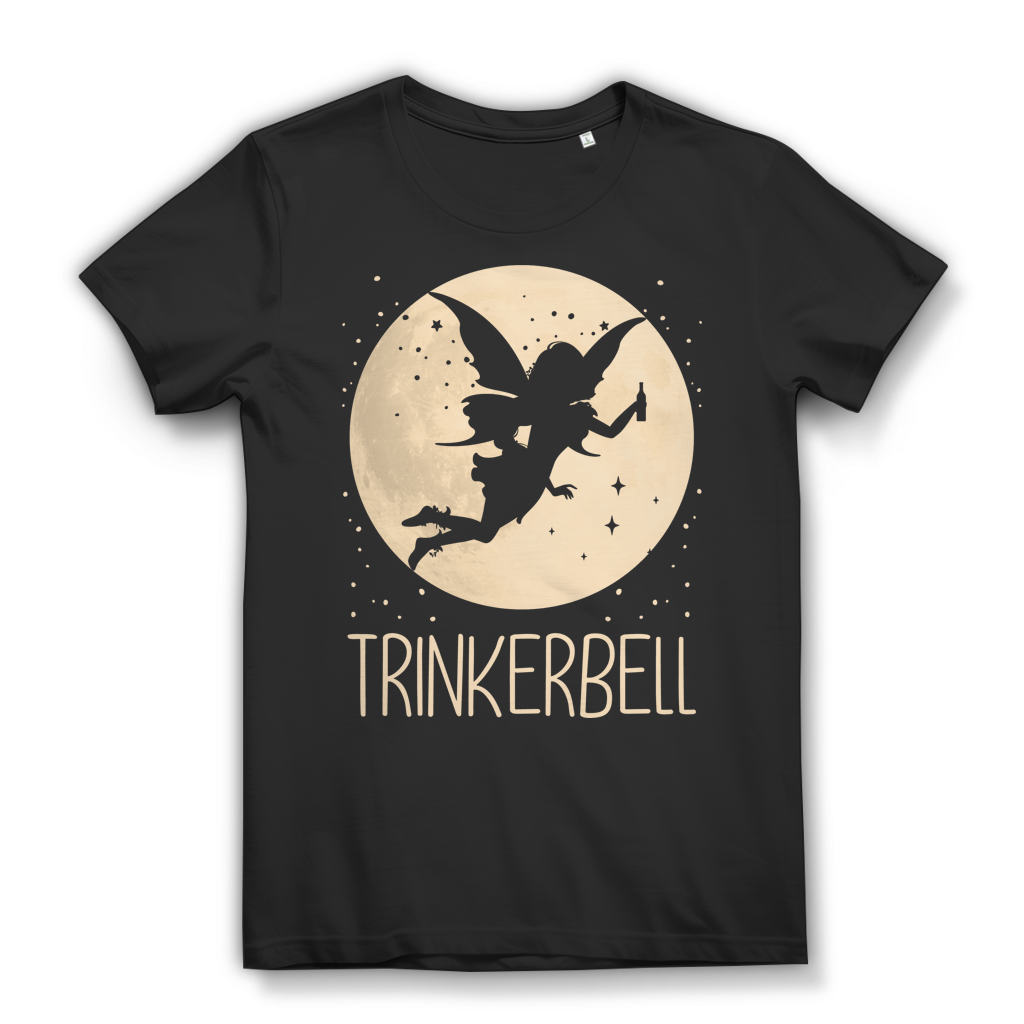 Trinkerbell Tinkerbell Mond Prinzessin - Damen Premium Bio T-Shirt Black