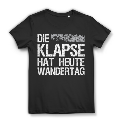 Die Klapse hat heute Wandertag - Damen Premium Bio T-Shirt Black
