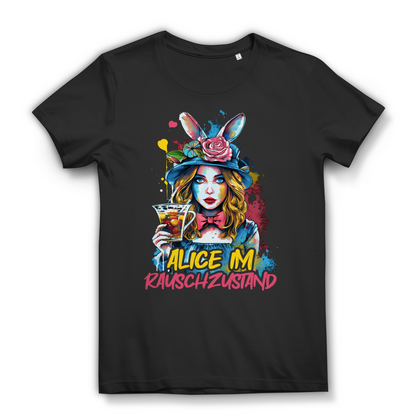 Alice im Rauschzustand - Damen Premium Bio T-Shirt Black