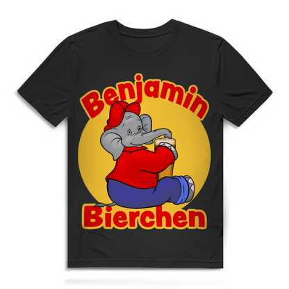 Benjamin Bierchen Blümchen Herren Premium Bio T-Shirt lustiges Bier Funshirt