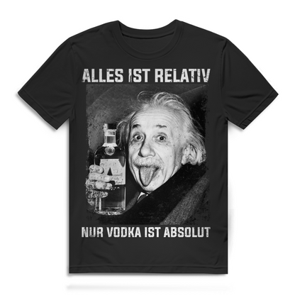 Alles ist relativ nur Vodka ist absolut - Herren Premium Bio T-Shirt Black