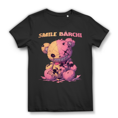 Smile Bärchi Teddybär Horror Bär - Damen Premium Bio T-Shirt Black