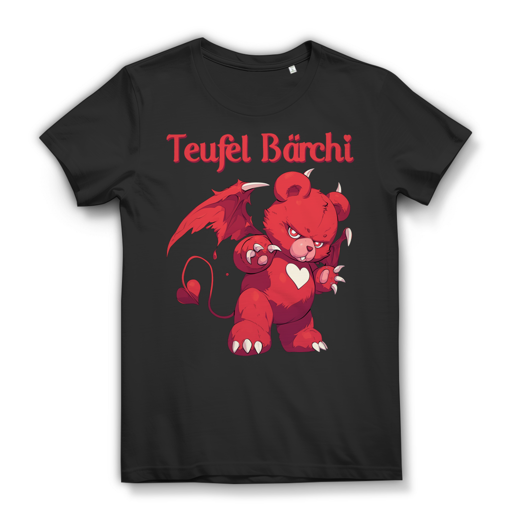 Teufel Bärchi Glücksbärchi Bär Teddybär Teufelchen - Damen Premium Bio T-Shirt