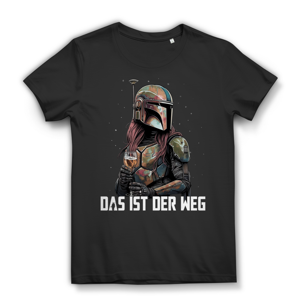 Das ist der Weg Wein - Damen Premium Bio T-Shirt Black
