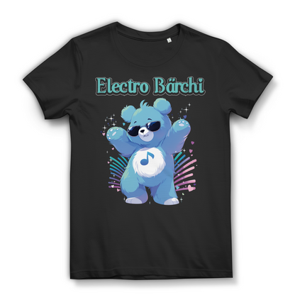 Electro Bärchi Glücksbärchi - Damen Premium Bio T-Shirt Schwarz Black