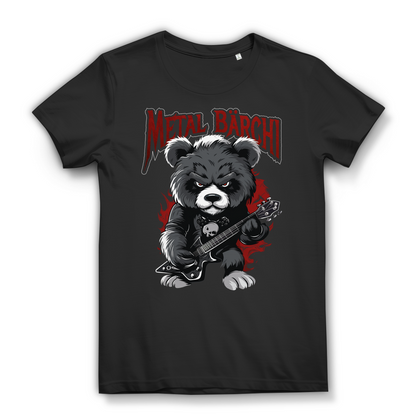Metal Bärchi Glücksbärchi - Damen Premium Bio T-Shirt Schwarz Black