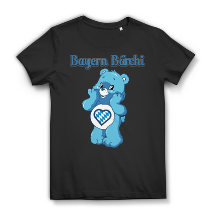 Bayern Bärchi Glücksbärchi - Damen Premium Bio T-Shirt Schwarz Black