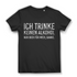 Ich trinke keinen Alkohol nur Bier für mich danke - Damen Premium Bio T-Shirt Schwarz Black