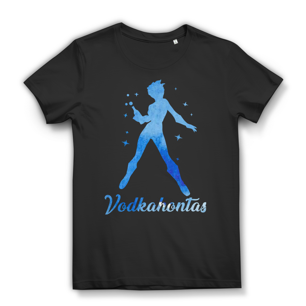 Vodkahontas Vodka Prinzessin - Damen Premium Bio T-Shirt Farbe Schwarz Black