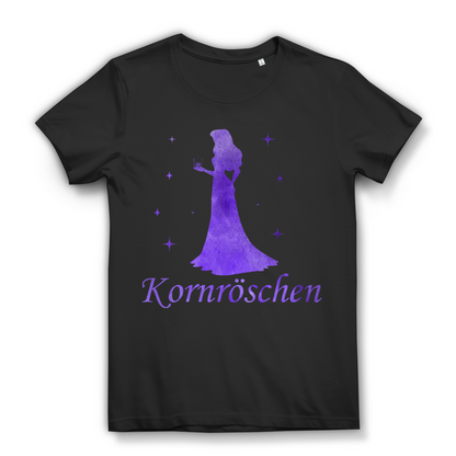 Kornröschen Dornröschen Prinzessin - Damen Premium Bio T-Shirt Farbe Schwarz Black