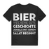 Bier weil keine gute Geschichte jemals mit einem Salat beginnt - Herren Premium Bio T-Shirt Black